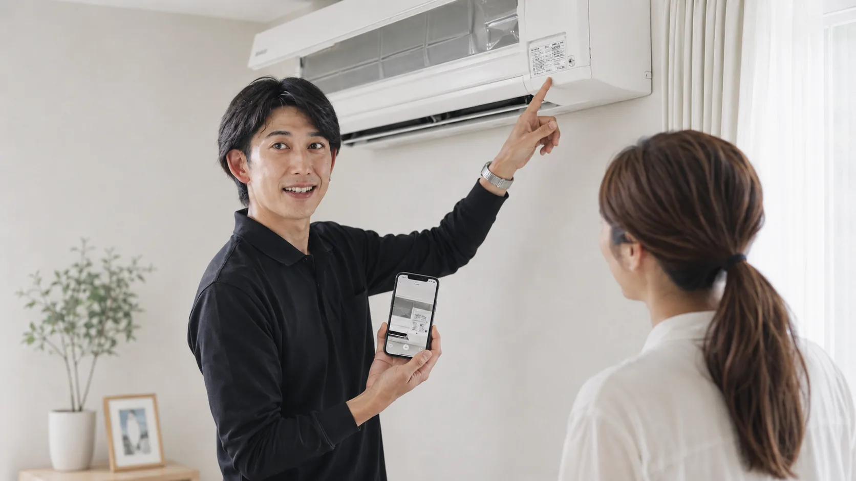 機種・型番・設置状況を確認を行うClear Link代表 草場優