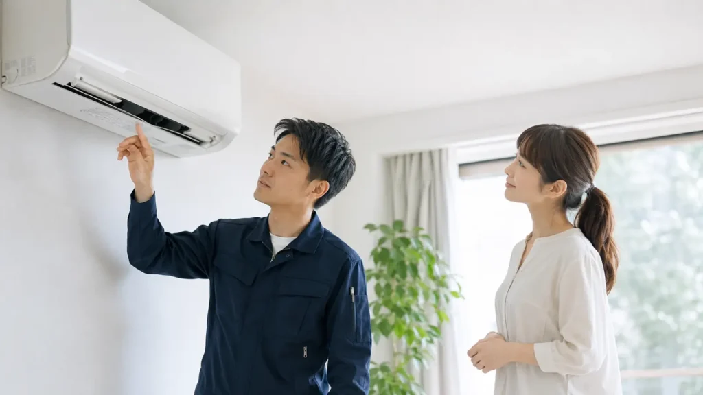 エアコンと住まいのお役立ち情報を分かりやすく案内するClear Linkのサービスイメージ